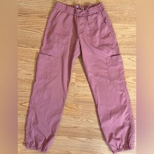 ABERCROMBIE KIDS Pink Cargo Jogger Pants